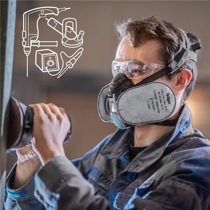 Dräger X-plore 3500 halfgelaatsmasker - Snel Besteld