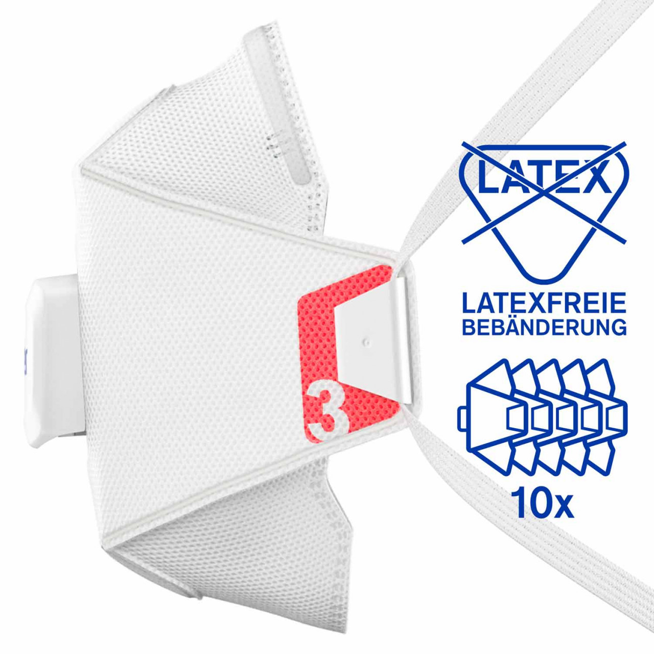 Masque Anti Poussiere Dräger X-plore 1930 V 10 Masques De Protection Respiratoire FFP3 Avec Valve Jetable Pour Des Travaux De Construction De Chimie Et De Peinture Taille Ml 86913648 Masque Poussiere