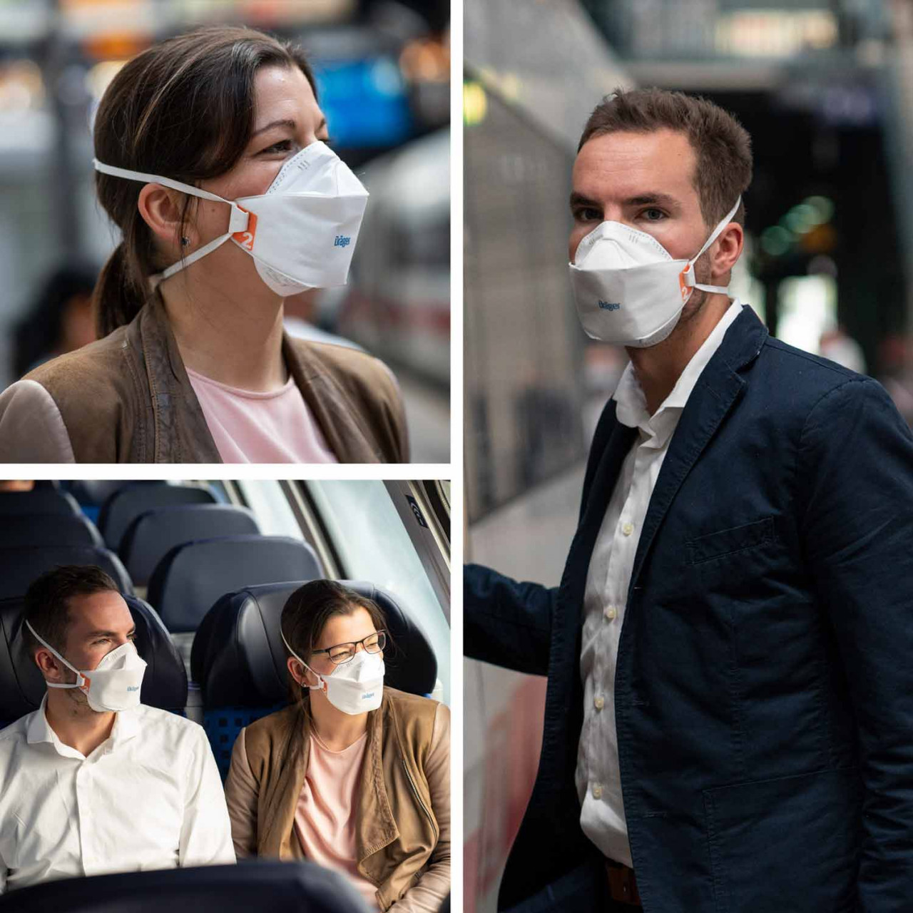 Dräger X-plore® 1920 V 10 Disposable FFP2 Quality Particulate Dust Masks With Exhalation Valve For Construction Work And Grinding | Size M/L - View #6
