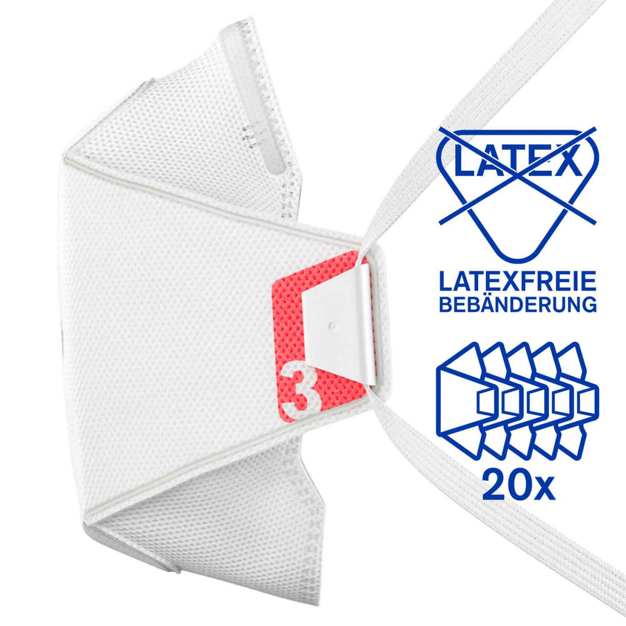 Dräger X-plore 1930 NR D FFP3 Maske – Atemschutz, Größe M-L, 20 Stück Pro Einheit